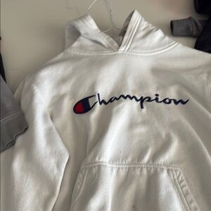 Champion White Hoodie